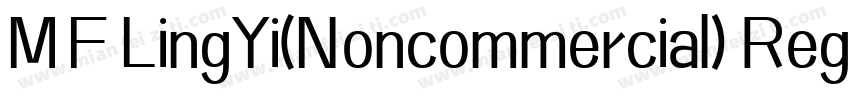 MF LingYi(Noncommercial) Regular字体转换